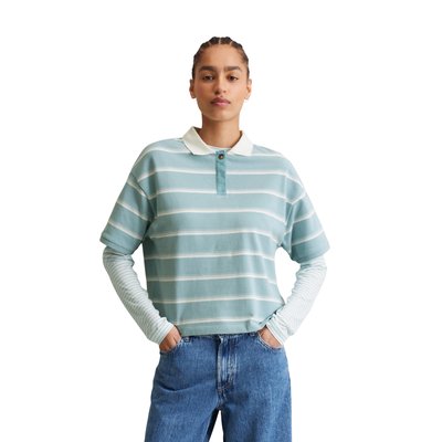 Polo large avec des rayures teintées dans le fil MARC O’POLO DENIM