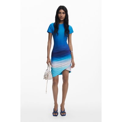 Robe courte jupe drapée DESIGUAL