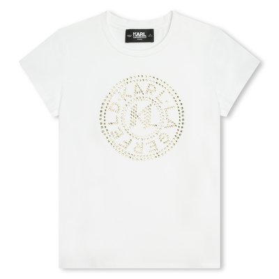 T-shirt avec strass KARL LAGERFELD KIDS