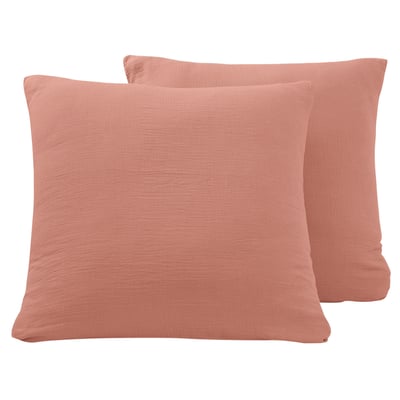 Lot de 2 taies d'oreiller en gaze de coton LOFT SENSEI MAISON