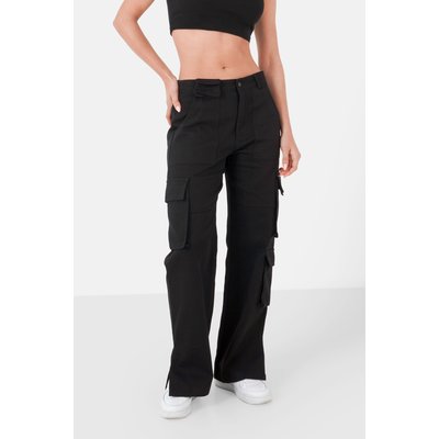 Pantalon femme noir fermeture poche La Redoute