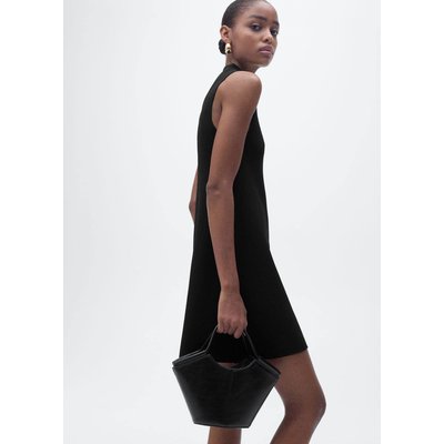 Robe maille col montant MANGO