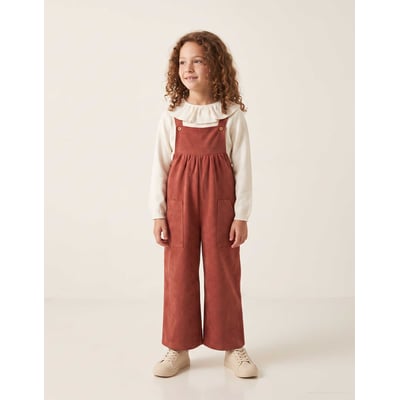 Salopette à jambe large en maille interlock avec poches ZIPPY