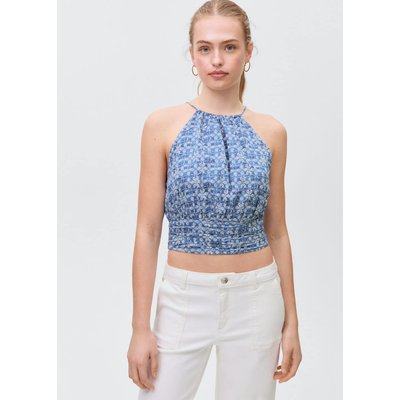 Crop top imprimé emmanchures américaines MANGO TEEN