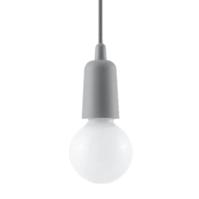 Suspension PVC Gris E27 1 Diego EDEN