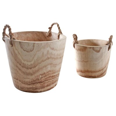 Cache-pots en paulownia (Lot de 2) AUBRY GASPARD