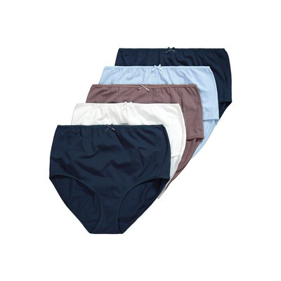 Lot de 5 culottes maxi, 4 différents coloris ULLA POPKEN