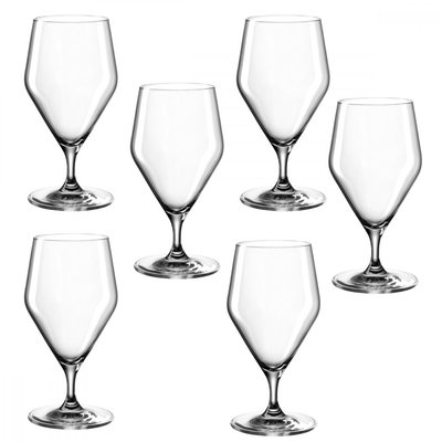 Lot de 6 verres à eau sur pied 330ml LEONARDO