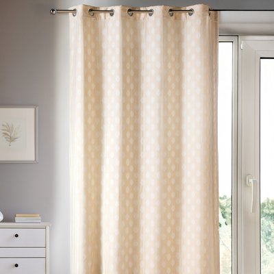 Rideau Dessin en jacquard à motifs arrondis HOME MAISON