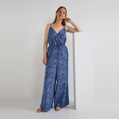 Combipant imprimée en coton chambray BIO MONOPRIX