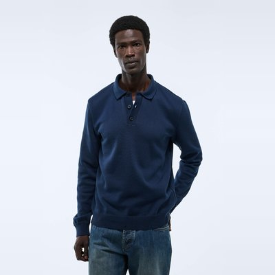Pull col polo Made in France MONOPRIX