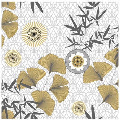 Nappe Toile cirée au mètre Japonica DOUCEUR D'INTÉRIEUR