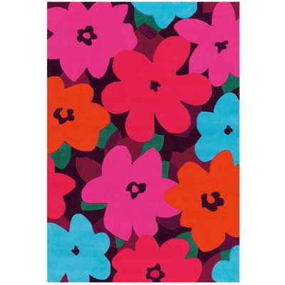 Tapis enfants en acrylique, fleurs roses ARTE ESPINA