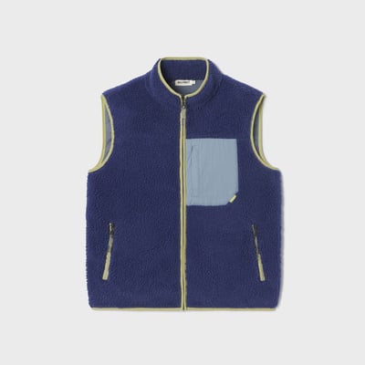 Veste sherpa zippée sans manches BILLYBELT