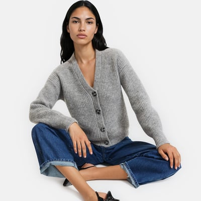Vest met V-hals, mixed alpaca, Signature GILDAS LA REDOUTE COLLECTIONS
