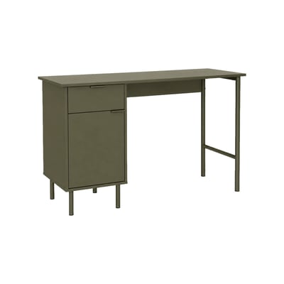 Bureau décor bois et métal 1 tiroir 1 porte ELLIE SWEEEK