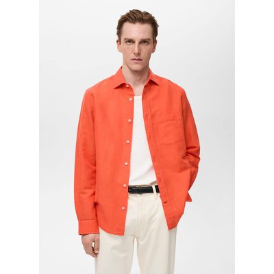 Chemise lin poche MANGO MAN