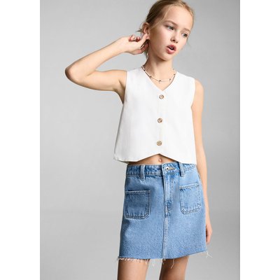 Jupe courte en jean MANGO KIDS