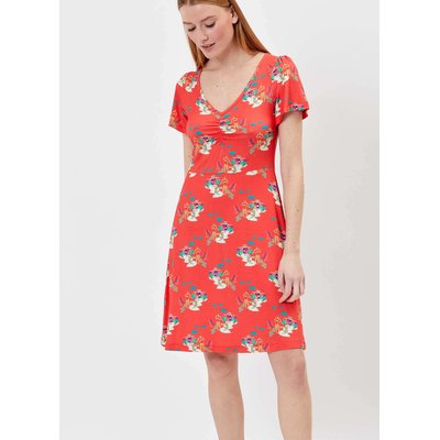 Robe imprimée fluide col V Ecovero LORENE PRINCESSE NOMADE