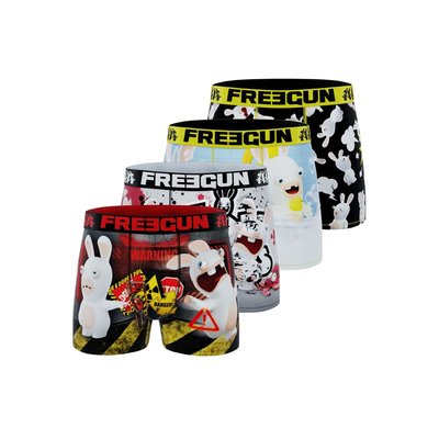 Lot De 4 Boxers Lapins Crétins FREEGUN