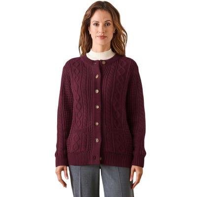 Cardigan maille torsadée DAXON