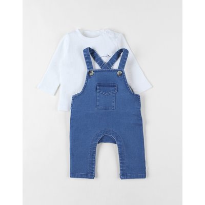 Lot salopette + t-shirt, denim NOUKIE'S