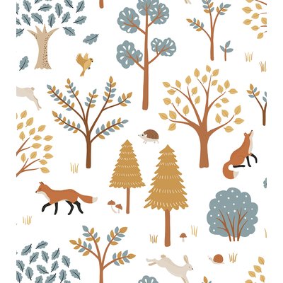 Papier peint enfant motif forêt JÖRO LILIPINSO