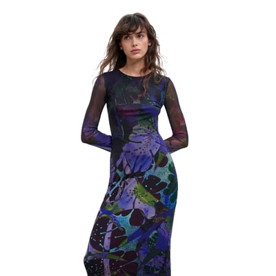 Robe en maille feuilles M. C. Lacroix DESIGUAL