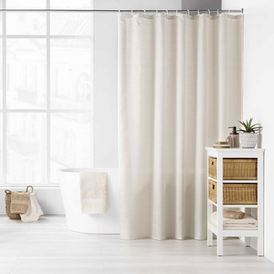 Rideau de douche uni avec crochets DOUCEUR D'INTÉRIEUR