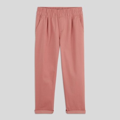 Pantalon élastiqué en coton, certifié OEKOTEX MONOPRIX