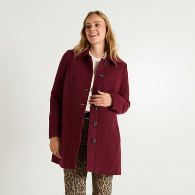 Manteau mi-long avec boutons GRAIN DE MALICE
