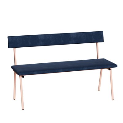 Banc en velours ANITA LES GAMBETTES