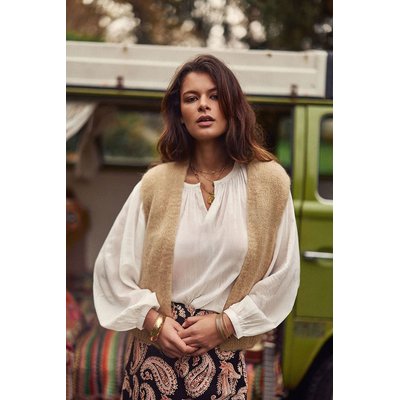 Marvia Sleeveless Knitted Cardigan with V-Neck LA PETITE ETOILE