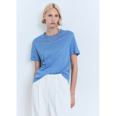 T-shirt lin manches courtes MANGO