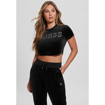 T-Shirt Logo Sur Le Devant Avec Strass GUESS