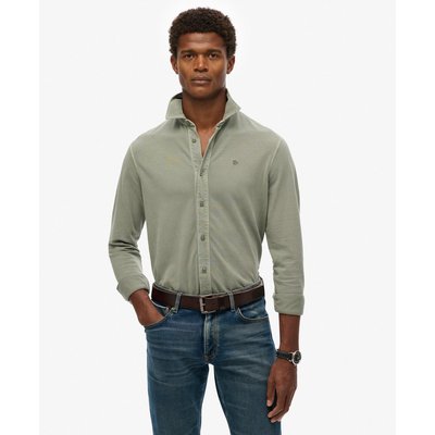 Chemise à manches longues en piqué Vintage Destroy SUPERDRY