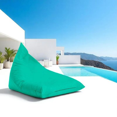 Pouf berlingot extérieur turquoise ARTA PIER IMPORT