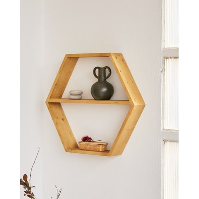 Étagère flottante en bois - HEXAGONE HANNUN