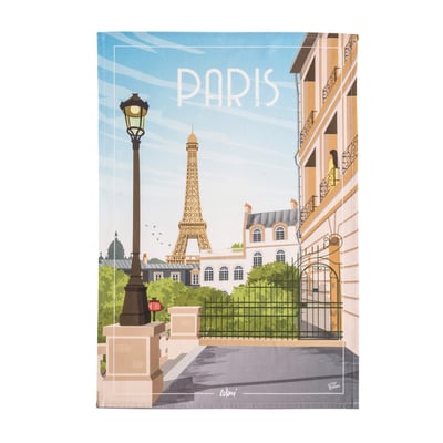 Torchon imprimé en coton, WIM PARIS COUCKE