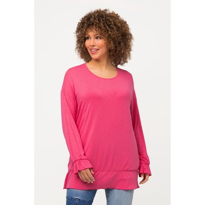 T-shirt, volants, oversize, col rond ULLA POPKEN