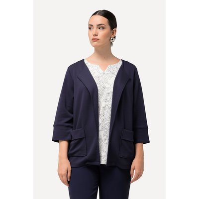 Veste en jersey à col rond et manches 3/4 ULLA POPKEN