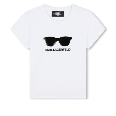 T-shirt avec imprimé lunettes KARL LAGERFELD KIDS