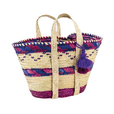 Sac en palmier naturel et coloré 1 AUBRY GASPARD