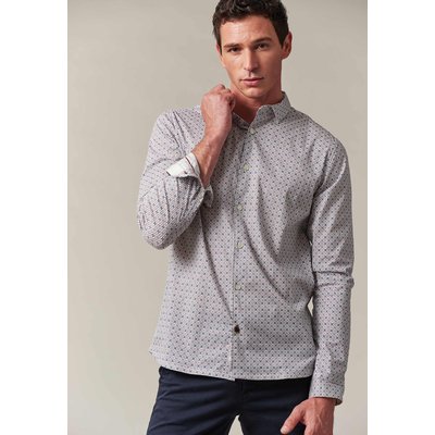 Chemise en popeline de coton avec micro motif graphique DARROW DEELUXE