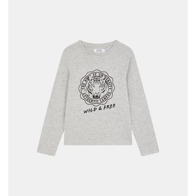 T-shirt Manches Longues Cjoye À Message Coton GALERIES LAFAYETTE