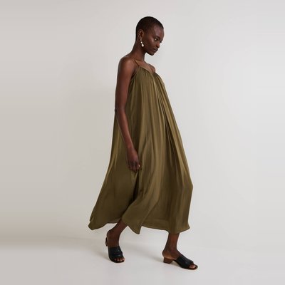 Robe ample satinée à bretelles MONOPRIX