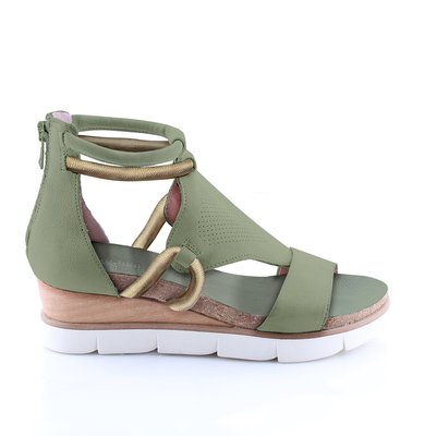 Sandali con zeppa in pelle MJUS