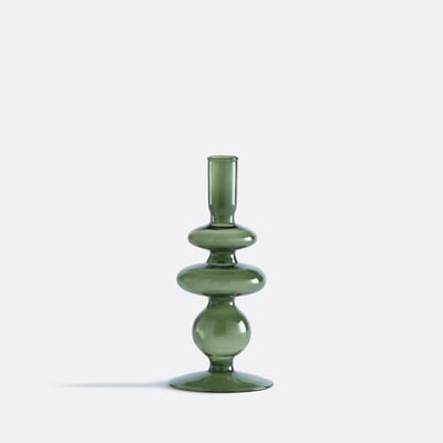 Bougeoir en verre H20 cm, Chilava LA REDOUTE INTERIEURS