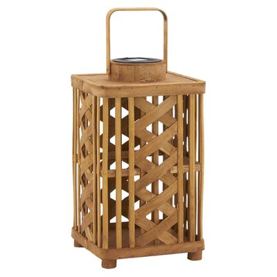 Lanterne solaire en bois de sapin AUBRY GASPARD