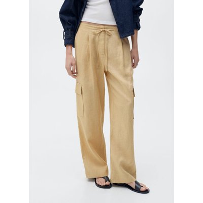 Pantalon cargo lin MANGO